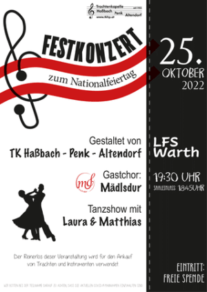 Festkonzert zum Nationalfeiertag