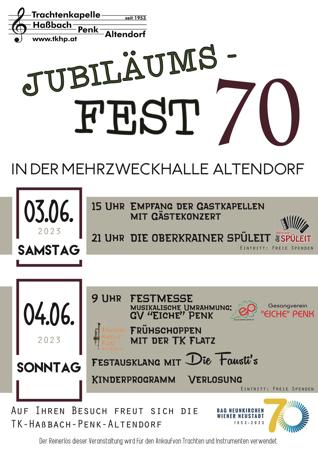 Jubiläumsfest 70