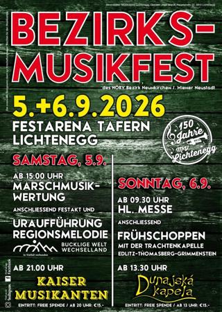 Bezirksmusikfest mit Marschmusikwertung